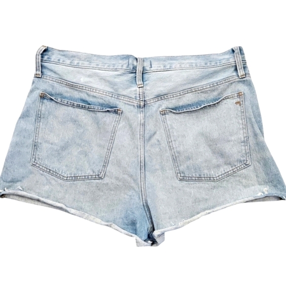 Madewell Curvy Relaxed Denim Jean Shorts in Cedarcroft Wash Size 31 - Picture 4 of 8